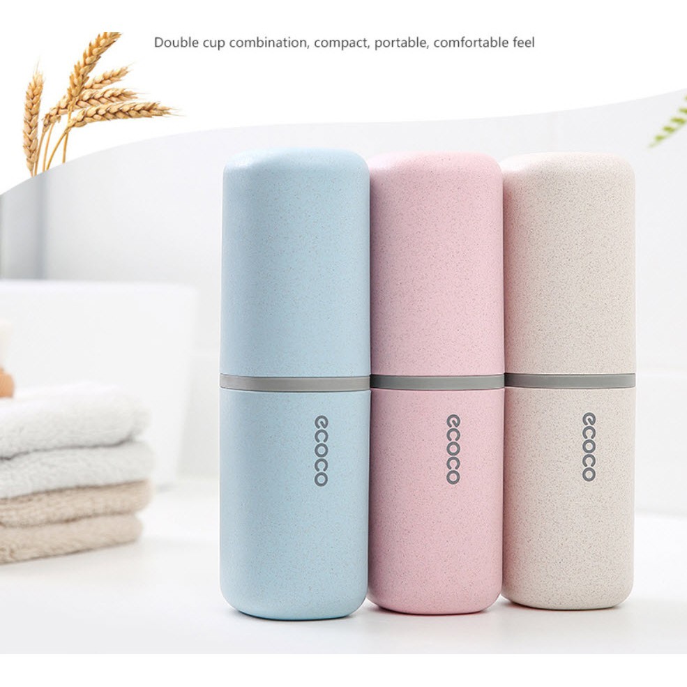 Cốc đựng bàn chải và khăn mặt tiện dụng Ecoco E1713