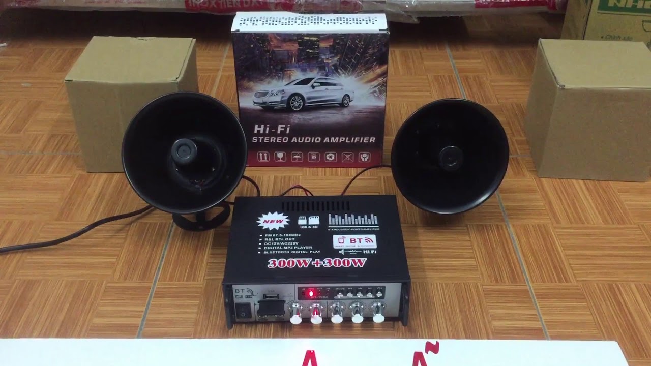 Ampli Mini Karaoke Bluetooth BT-298A  Amly bluetooth karaoke tại nhà, Amly cho xe ô tô Công Suất cực đại 600W