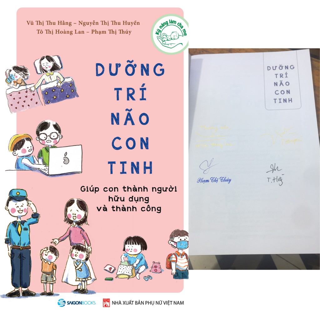 SÁCH - Dưỡng trí não con tinh (Phiên bản có chữ ký 05 tác giả)