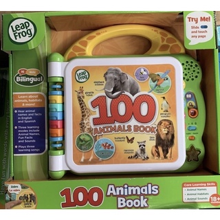 { Có sẵn } Sách cảm ứng Leapfrog 100 Animals Book