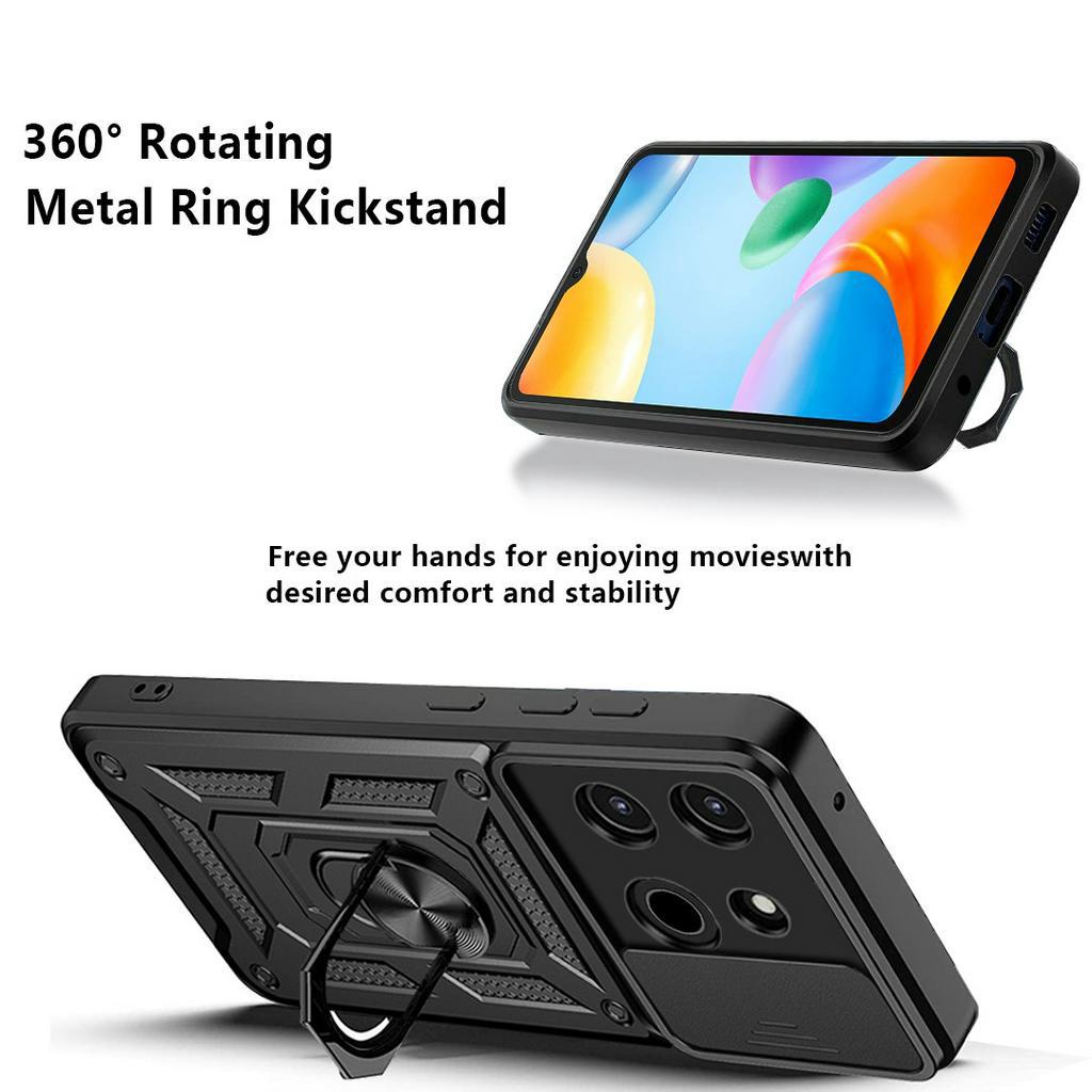 Ốp Điện Thoại Dạng Giáp Có Vòng Đỡ Nam Châm Cho TECNO SPARK 10 Pro 10C Go 2023