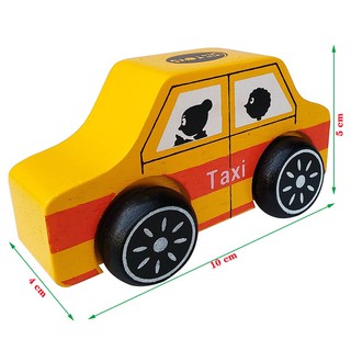 Đồ chơi xe taxi bằng gỗ 65282