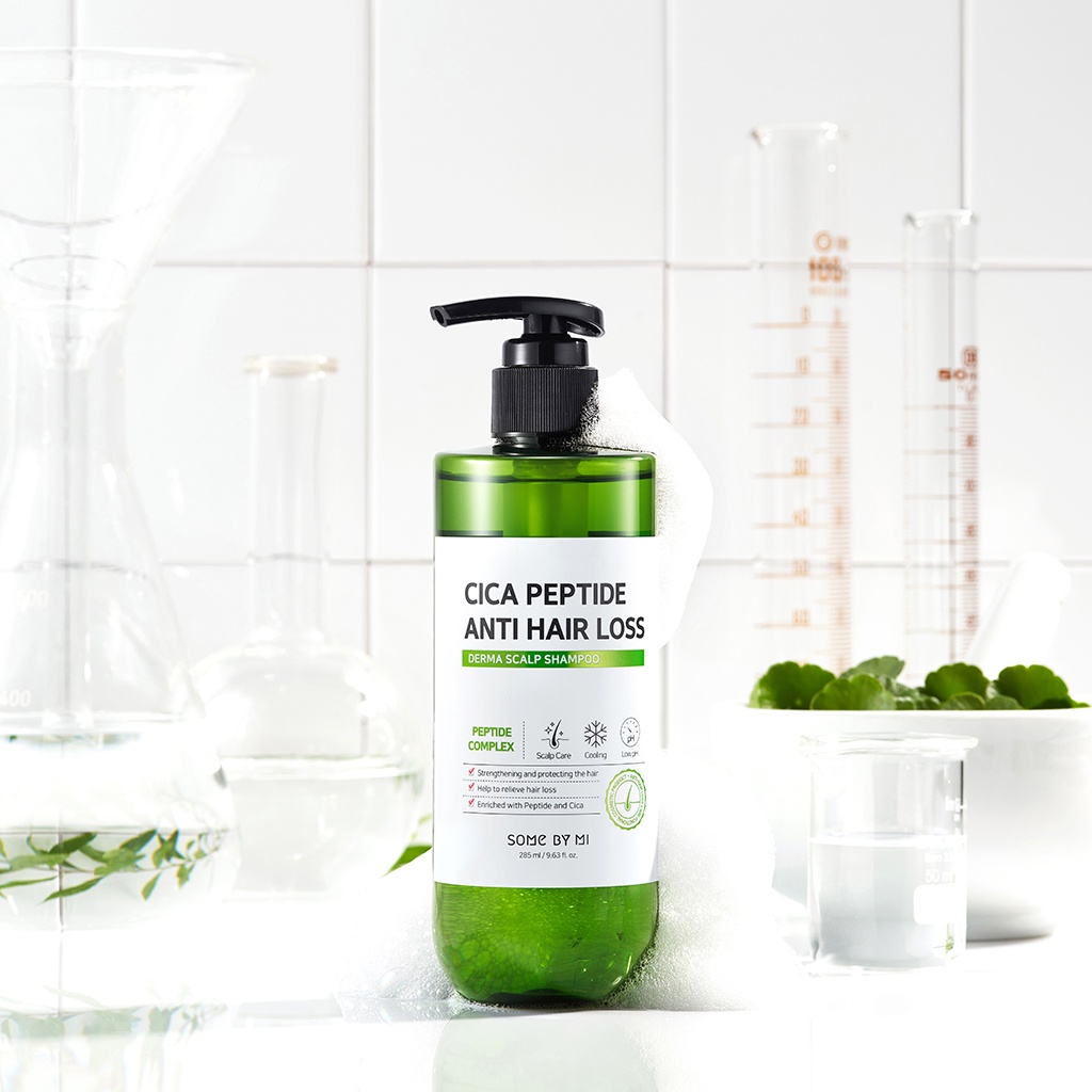 Dầu gội peptide Some By Mi chứa Cica Peptide chống rụng tóc chăm sóc da đầu 285ml