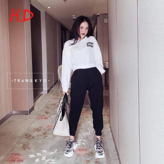 Bộ croptop AMOUR dài tay HDA1119