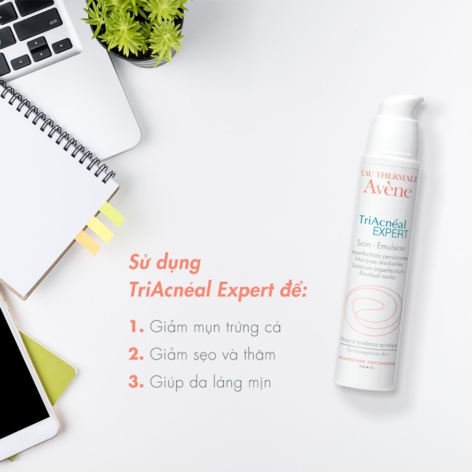 Avène Triacnéal Expert Soin - Kem Làm Giảm Mụn Trứng Cá Và Vết Thâm 30ml