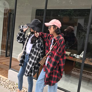 Áo sơ mi sọc caro đỏ đen