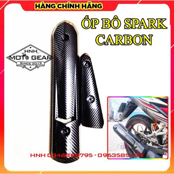 Ốp Pô Carbon Spark - Chế Lắp Cho Nhiều Dòng Xe