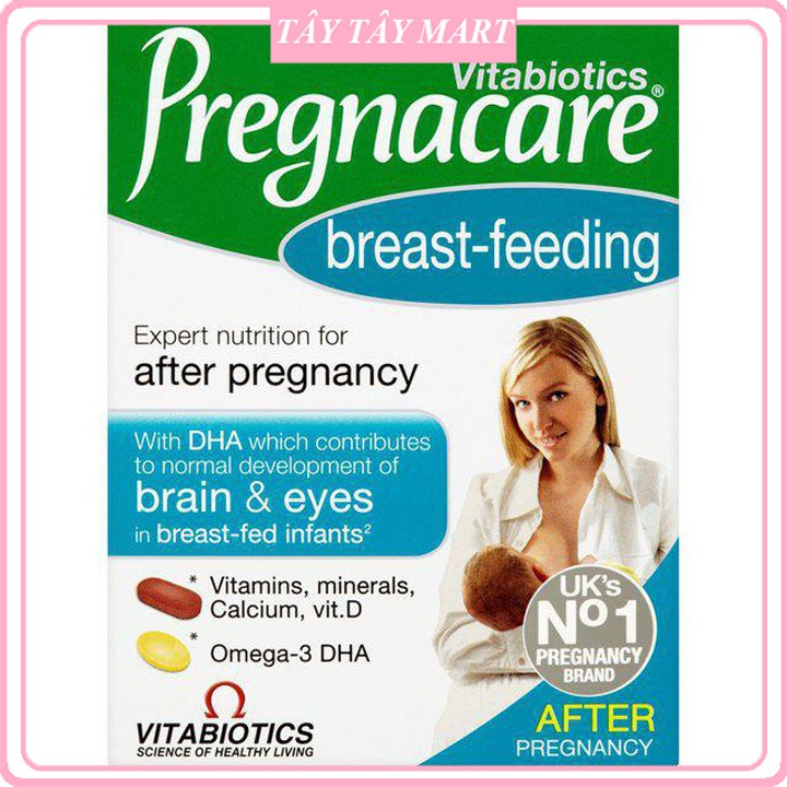 Vitamin tổng hợp bú Anh Pregnacare Breast Feeding sau sinh 84 viên - Xuất xứ Anh