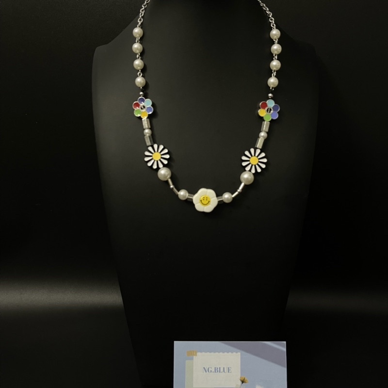 Vòng cổ hình mặt cười xúc xắc hiphop kim loại , tay mặt cười xúc xắc, dây chuyền mặt cười xúc xắc hiphop (VC25).