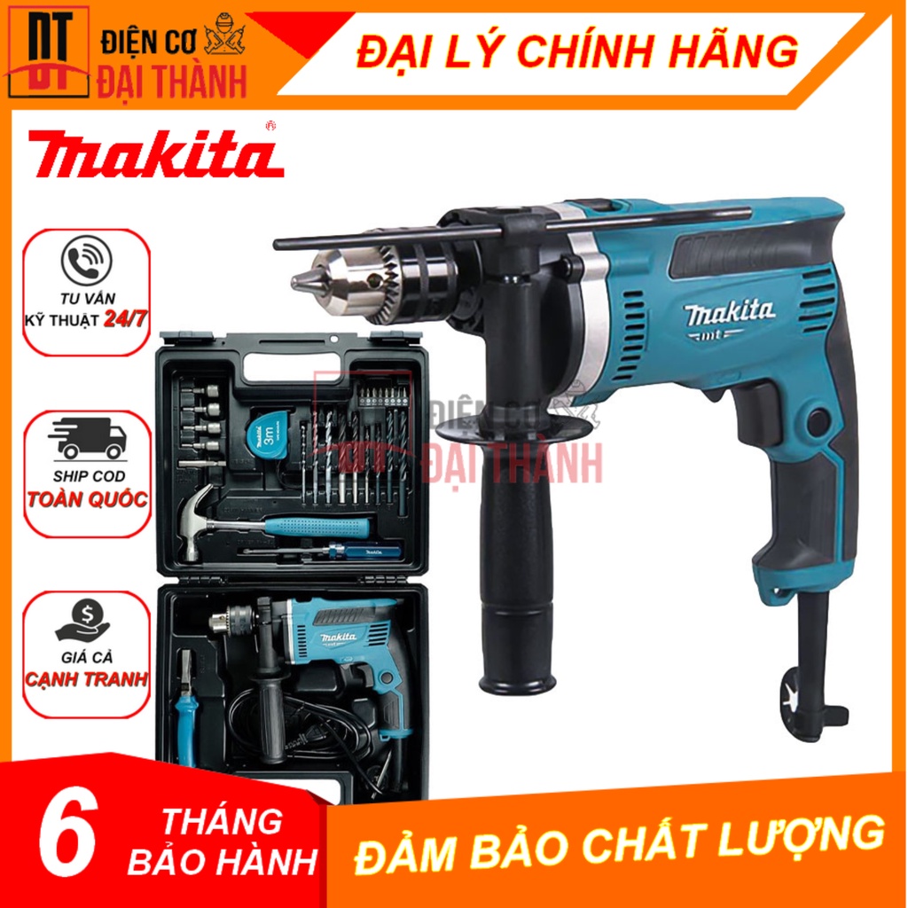 Máy khoan búa 710W kèm 26 Phụ kiện Makita M8100KX2B
