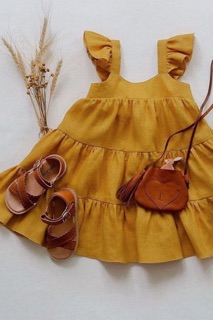 Đầm Linen 3 tầng cho bé và mẹ ^^