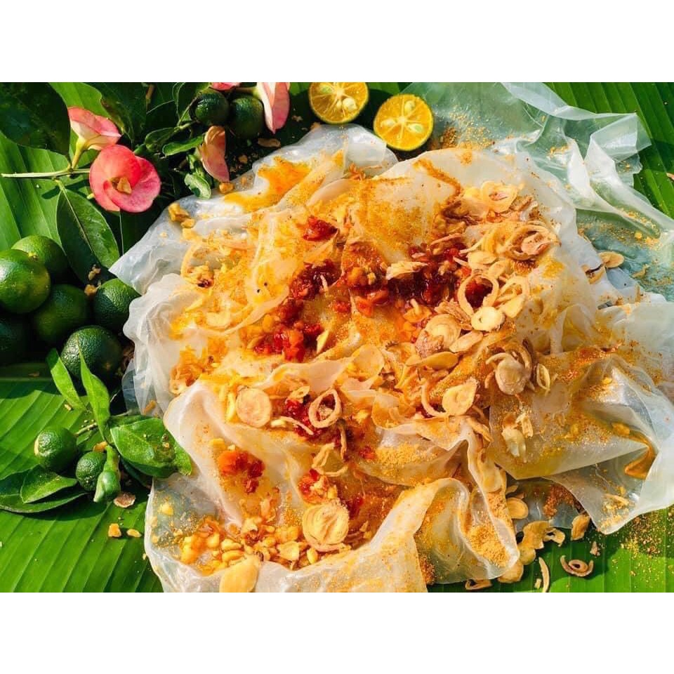 Bánh Tráng Phơi Sương Muối Nhuyễn Hành Phi  Bánh Tráng Ớt Tắc Túi Zip Siêu Hấp Dẫn