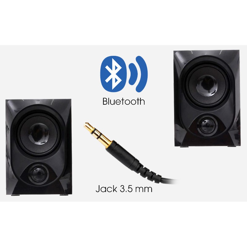 Loa Vi Tính Bluetooth Enkor E206 Đen Hàng trưng bày không hộp