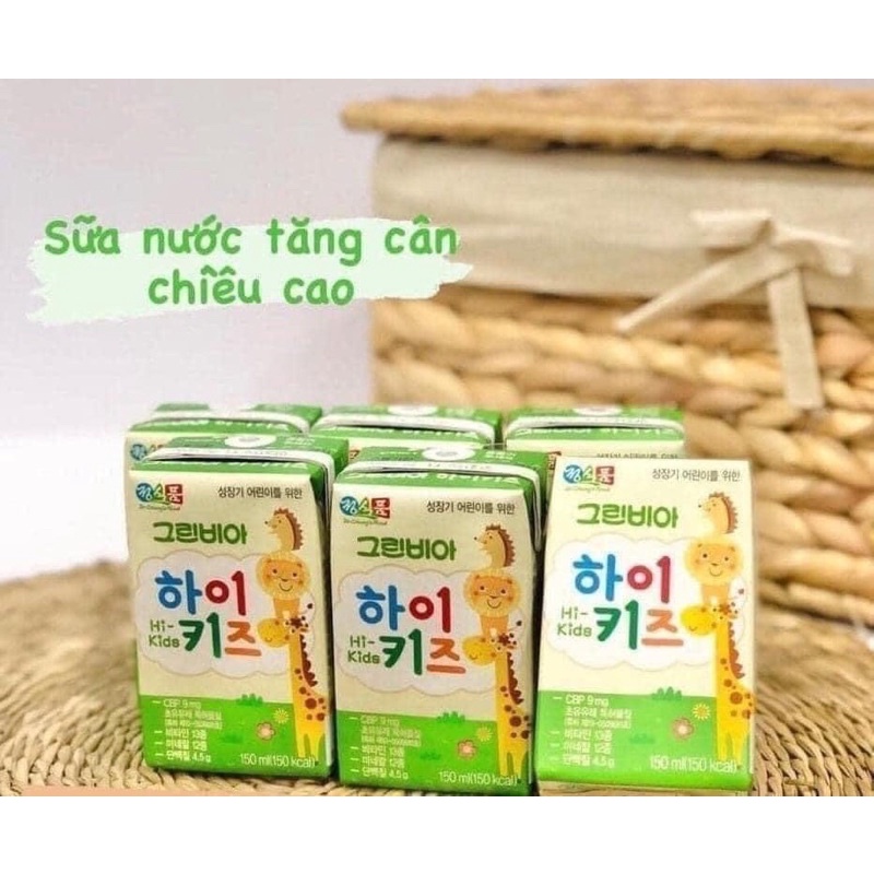 Sữa Hi-Kids Greenbia Hàn tăng cao tăng cân 150ml