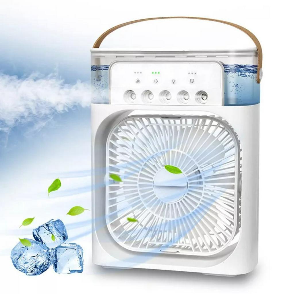 Quạt điều hòa mini, quạt hơi nước để bàn 3 chế độ gió  tích hợp đèn led