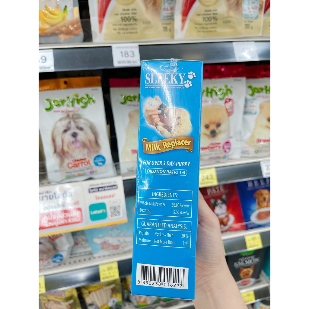 Sữa Sleeky Sữa cho chó Sơ sinh Thái Lan 150g ⚡NỘI ĐỊA THÁI⚡ Thay thế sữa Chó Mẹ .