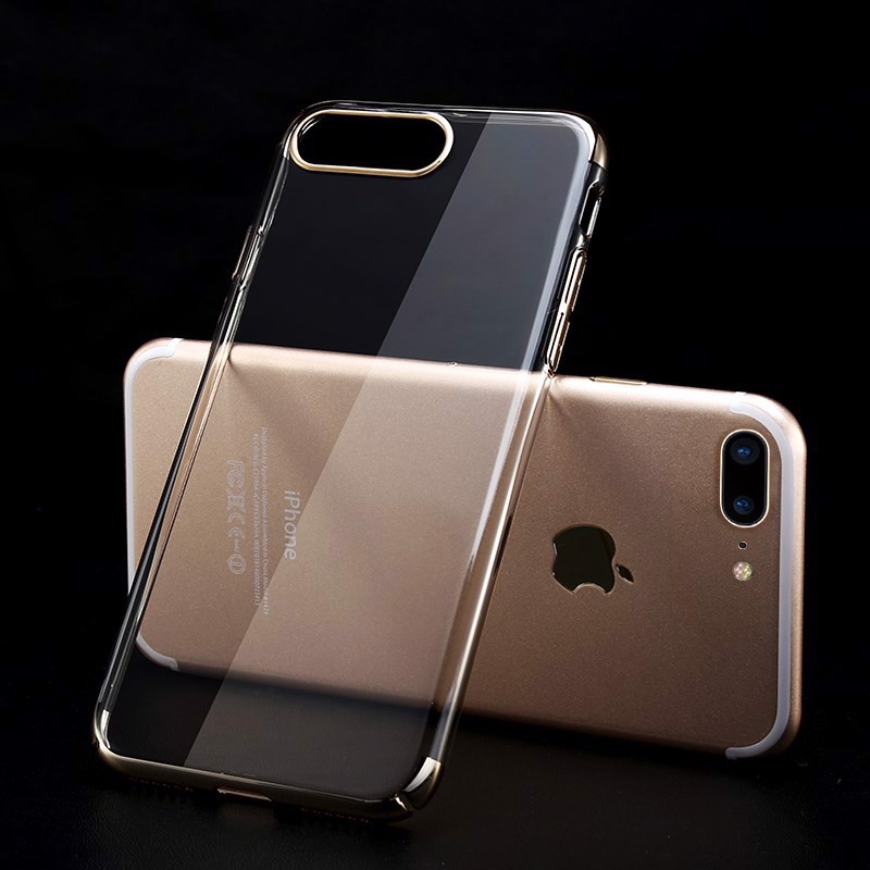 Ốp lưng iPhone 7 Plus Tuxedo Elektro 3D mạ viền, nhựa cứng trong suốt, chống xước, tăng độ bóng