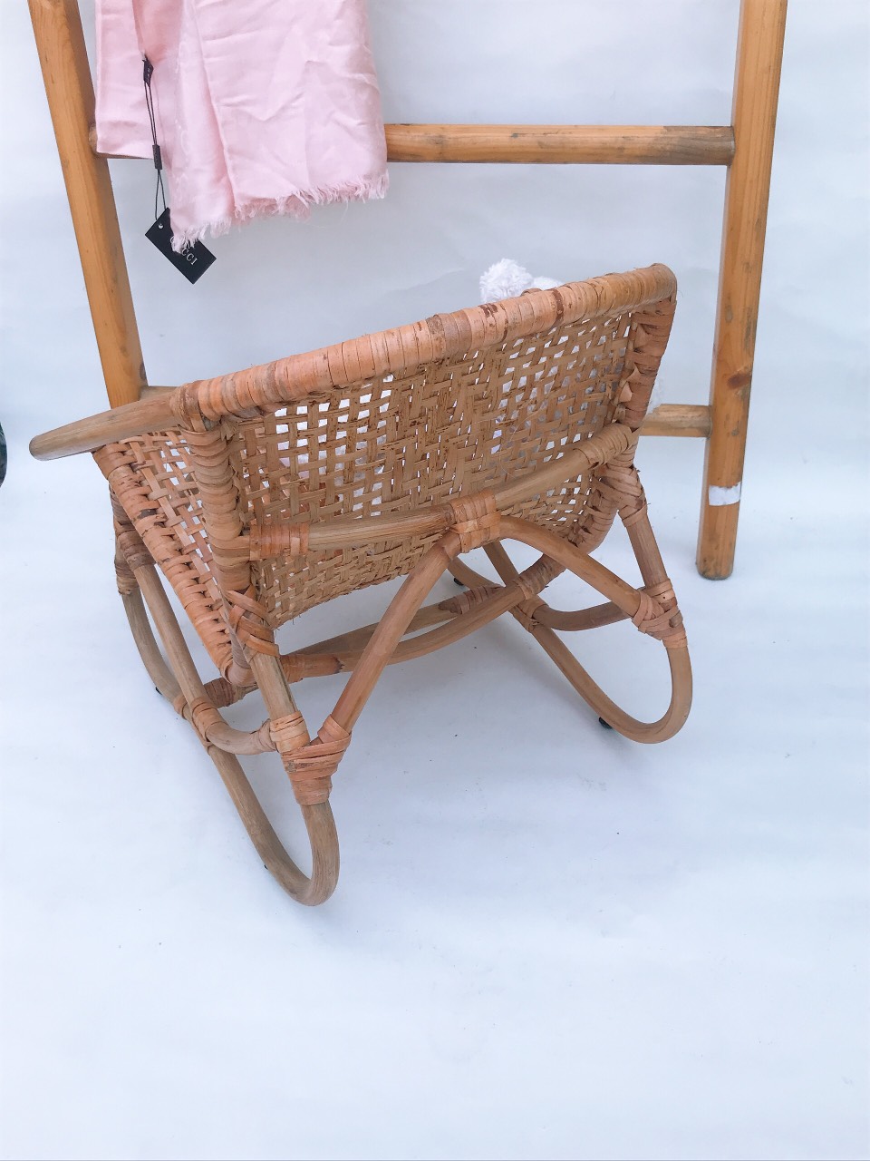 {SẢN PHẨM CHO BÉ} Ghế mây dành cho từ 1 tuổi đến 6 tuổi  rộng 45 cm cao 50 cm, cao chỗ ngồi 29 cm Tải trọng 60 kg | BigBuy360 - bigbuy360.vn