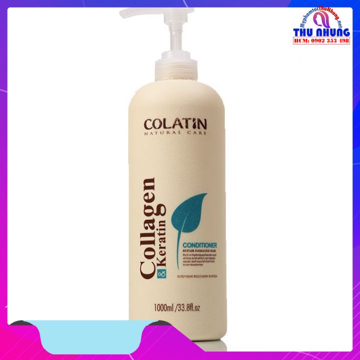 DẦU XẢ COLATIN COLLAGEN KERATIN PHỤC HỒI SIÊU MƯỢT TÓC 1000ML