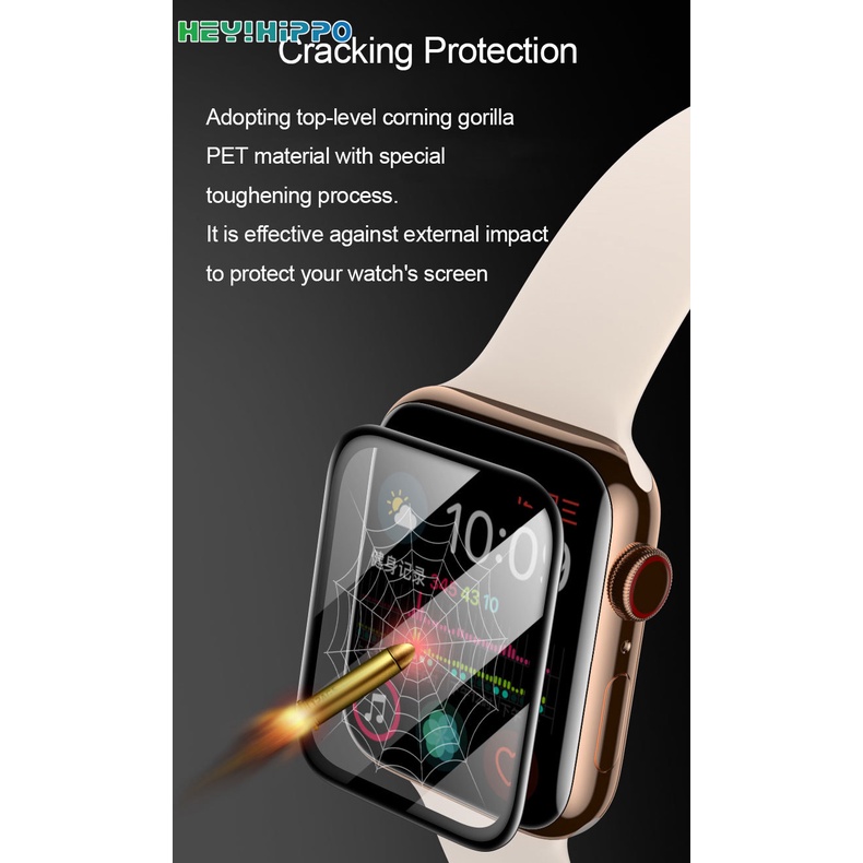 Miếng Dán Bảo Vệ Màn Hình Cho Đồng Hồ Thông Minh apple watch 41MM 45MM 7 6 SE 5 4 3 Kính
