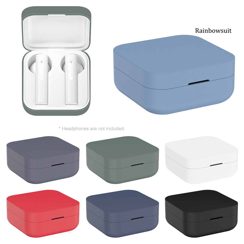 Vỏ bảo vệ hộp sạc đựng tai nghe bluetooth Xiaomi Air 2 Se bằng silicon chống trầy xước