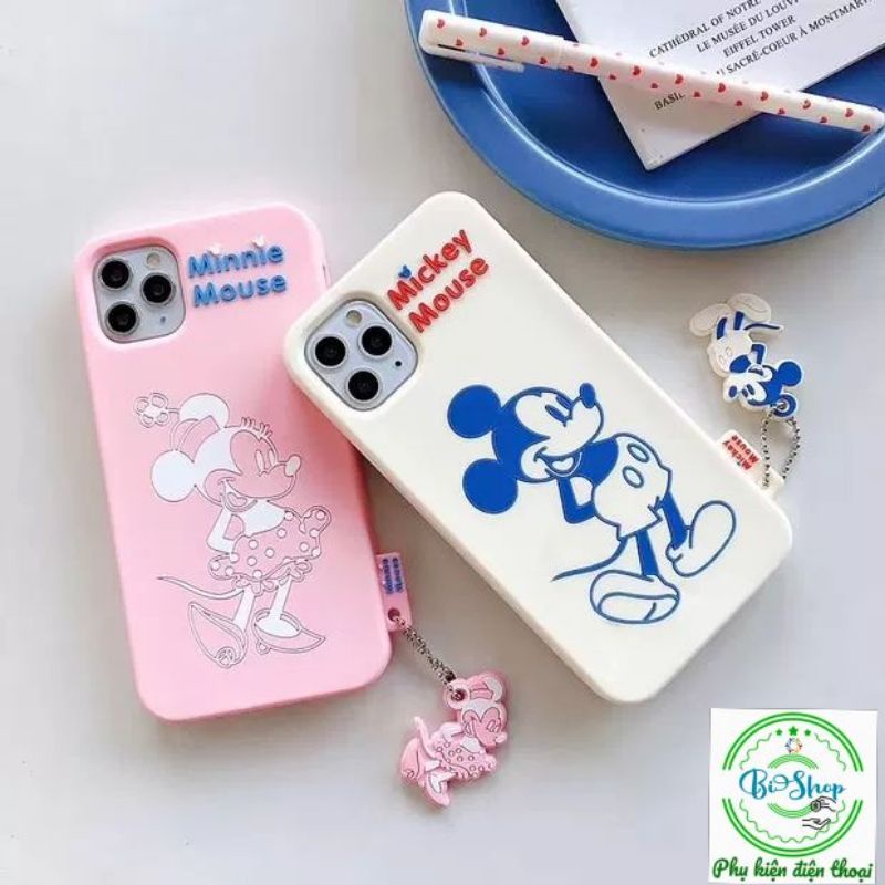 🍀Tặng kèm móc tay 🍀Iphone 6 7 6plus 7plus 8plus X Xs max 11 11 pro max SE Ốp chuột Mickey Mouse Silicon chống sốc
