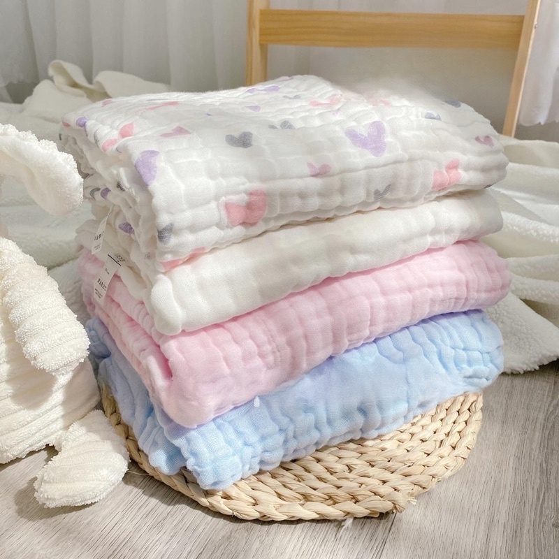 NOUS KHĂN TẮM XÔ NHĂN 6 LỚP MUSLIN MỀM MỊN