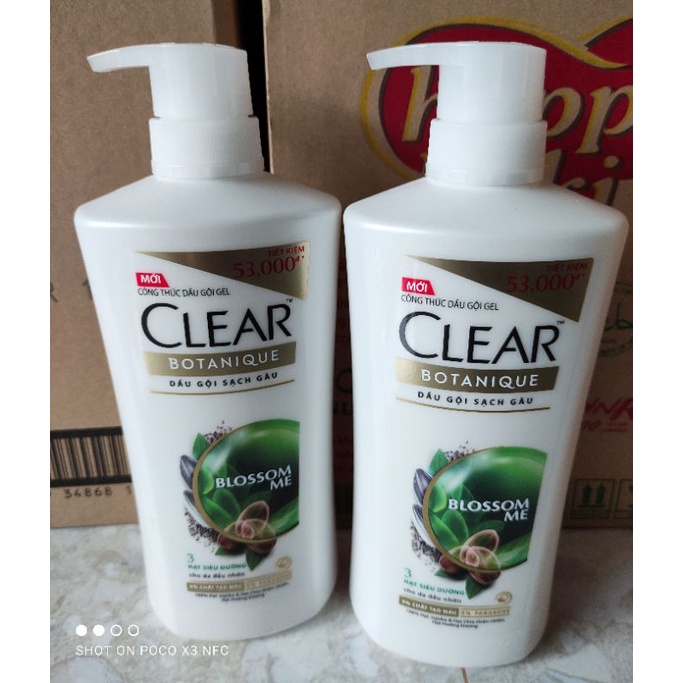 Gội Clear 880g, bạc hà, thảo dược, men, blossom, táo date 2026