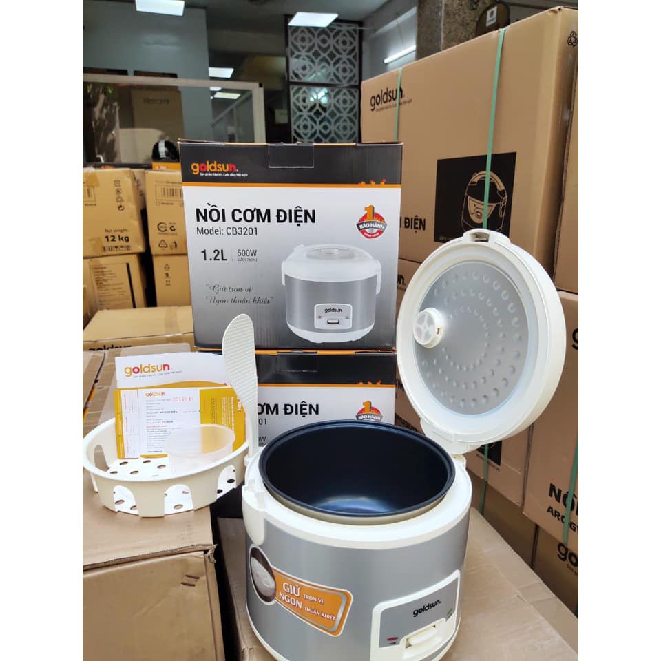 Nồi cơm điện Goldsun CB3201 1.2l chính hãng