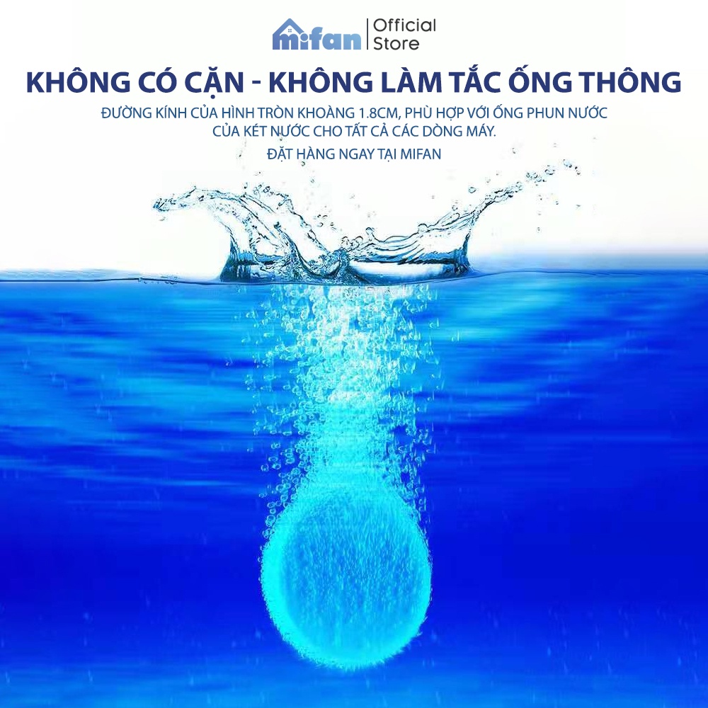[Combo 100] Viên Sủi Rửa Kính Xe Hơi Ô Tô Cao Cấp - Siêu Rẻ - MIFAN