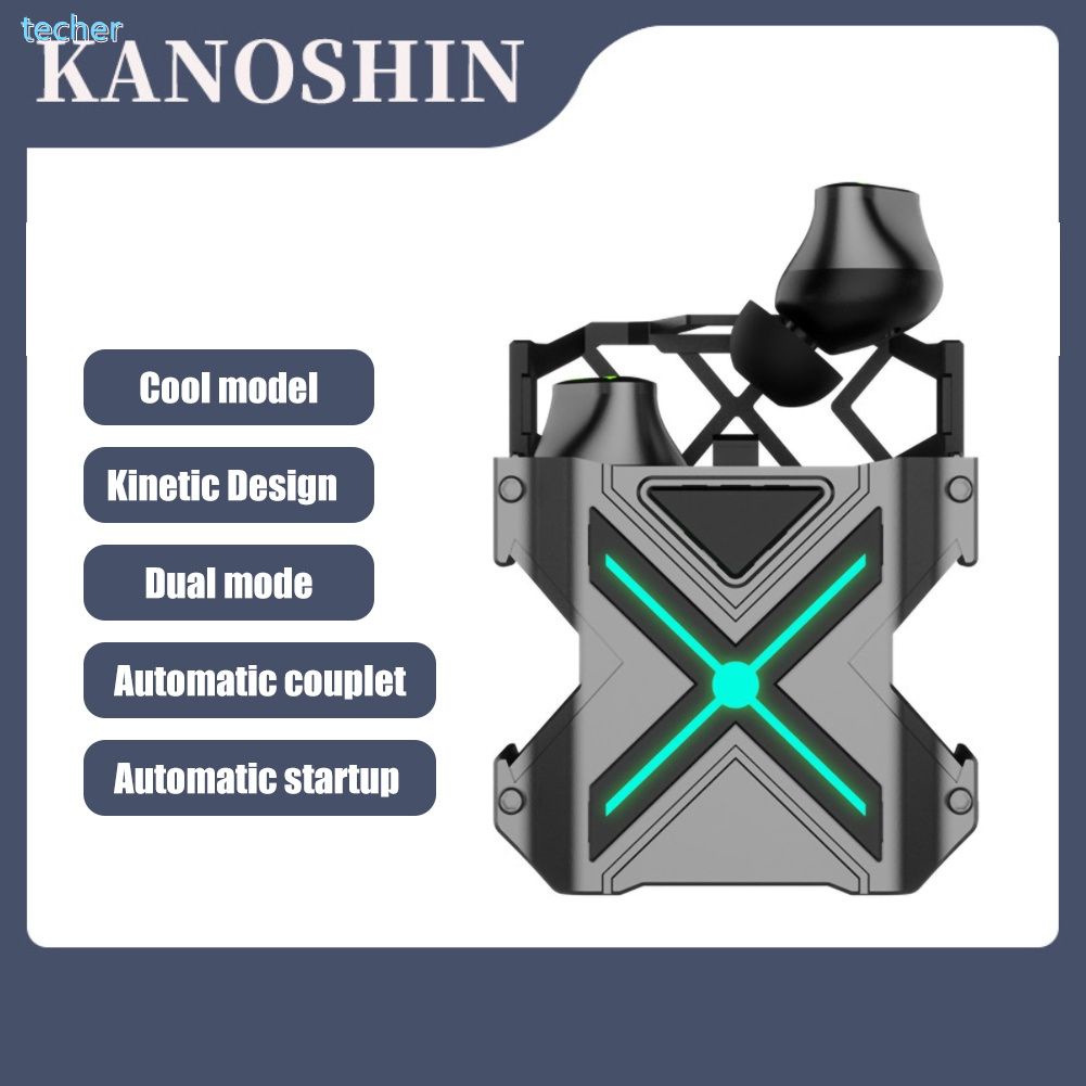 K89 Bluetooth-Tương thích Tai Nghe Trong-Tai Tiếng Ồn Noise Cancelling Cơ Khí Phong Cách Không Dây E-thể thao Tai Nghe Chơi Game cho Điện Thoại Di Động điện thoại *