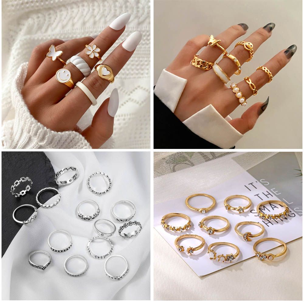 Nhẫn mở dễ thương phong cách Bohemian đơn giản cổ điển