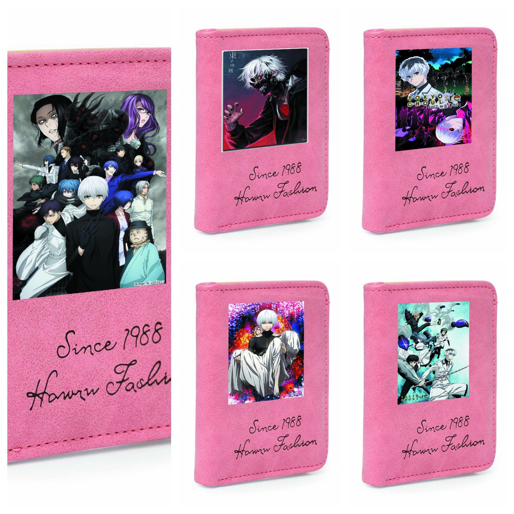 Ví ngắn cầm tay IN HÌNH Cô hầu gái của Kobayashi Owari no Seraph Tokyo Ghoul anime chibi đựng vật dụng nhỏ tiện lợi