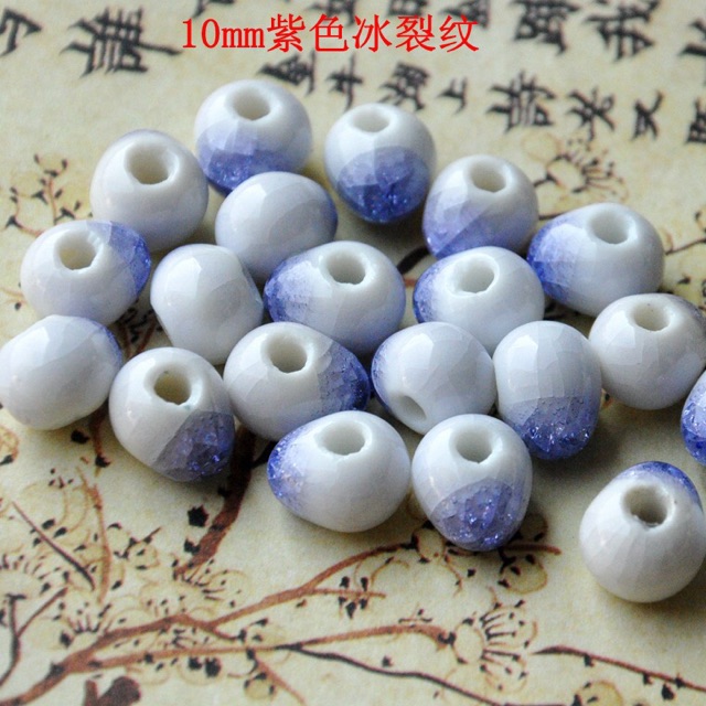 Gói 20 viên gốm lấp lánh 10mm