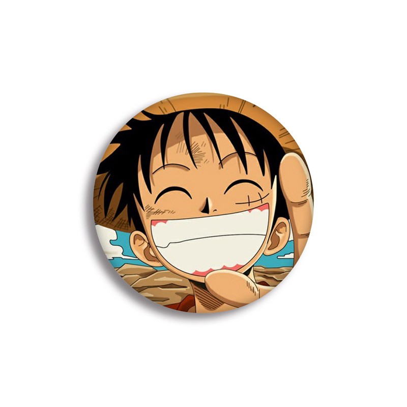 Huy hiệu IN HÌNH One Piece Đảo Hải Tặc anime chibi xinh xắn