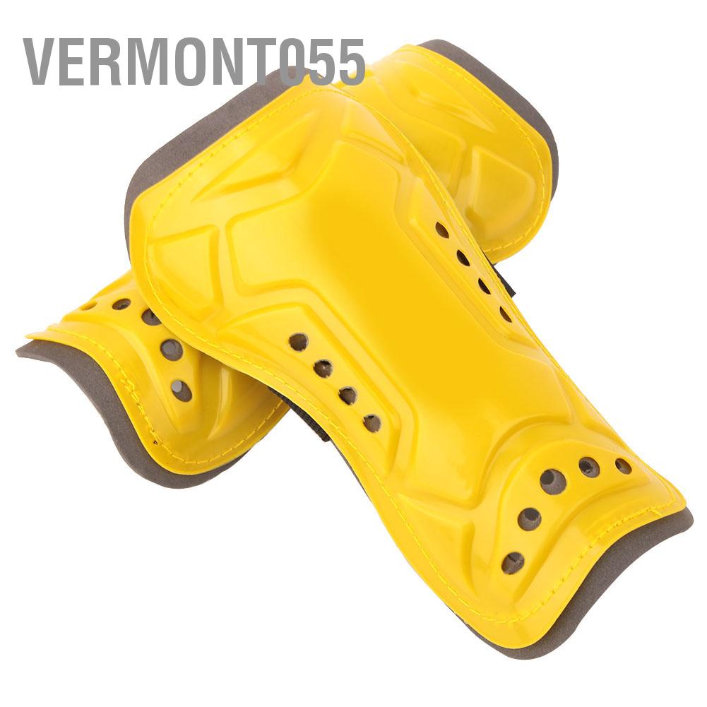 Vermont055 1 Pair Soccer Shin Guards Children Football Training Protection Pads with Buckle Strap