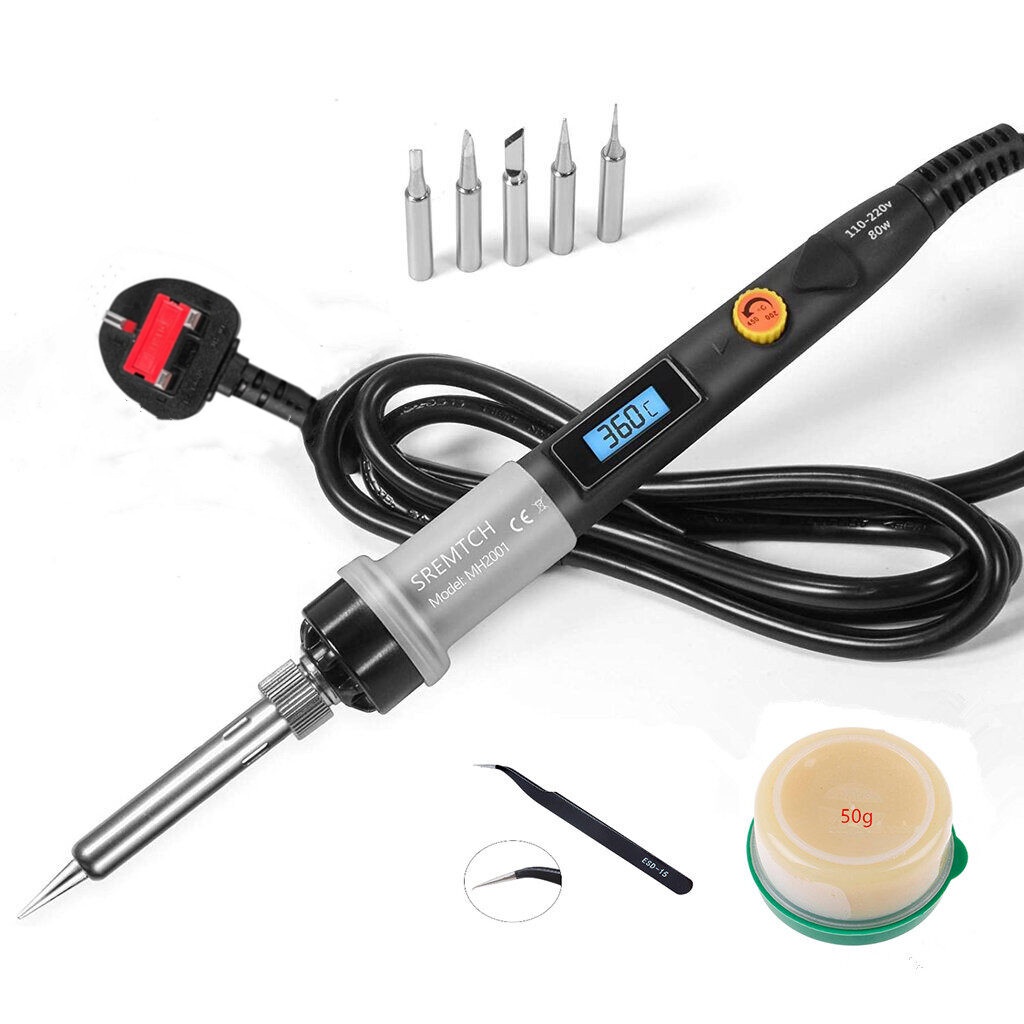 Bộ Mỏ Hàn S6-X3 80W 220V Chất Lượng  ° C - 450 ° Công Tắc Bật/Tắt Điều Chỉnh Nhiệt Độ Chuyên Dụng
