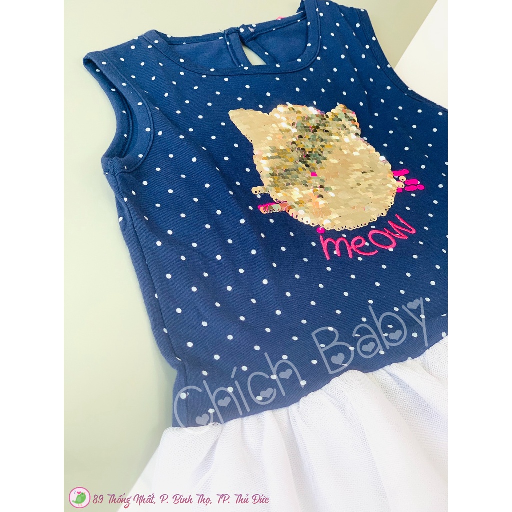 👗 😻 Đầm thun chân voan mèo kim sa lật