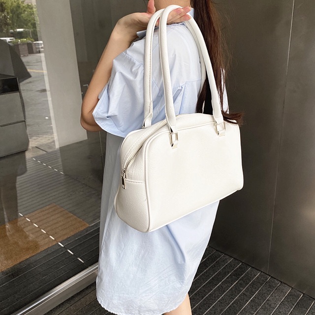 Túi đeo vai form boston da PU