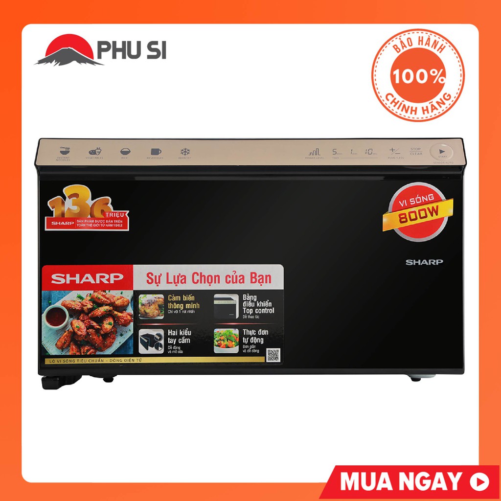 Lò vi sóng điện tử Sharp R-29D2(G)VN - 22 Lít