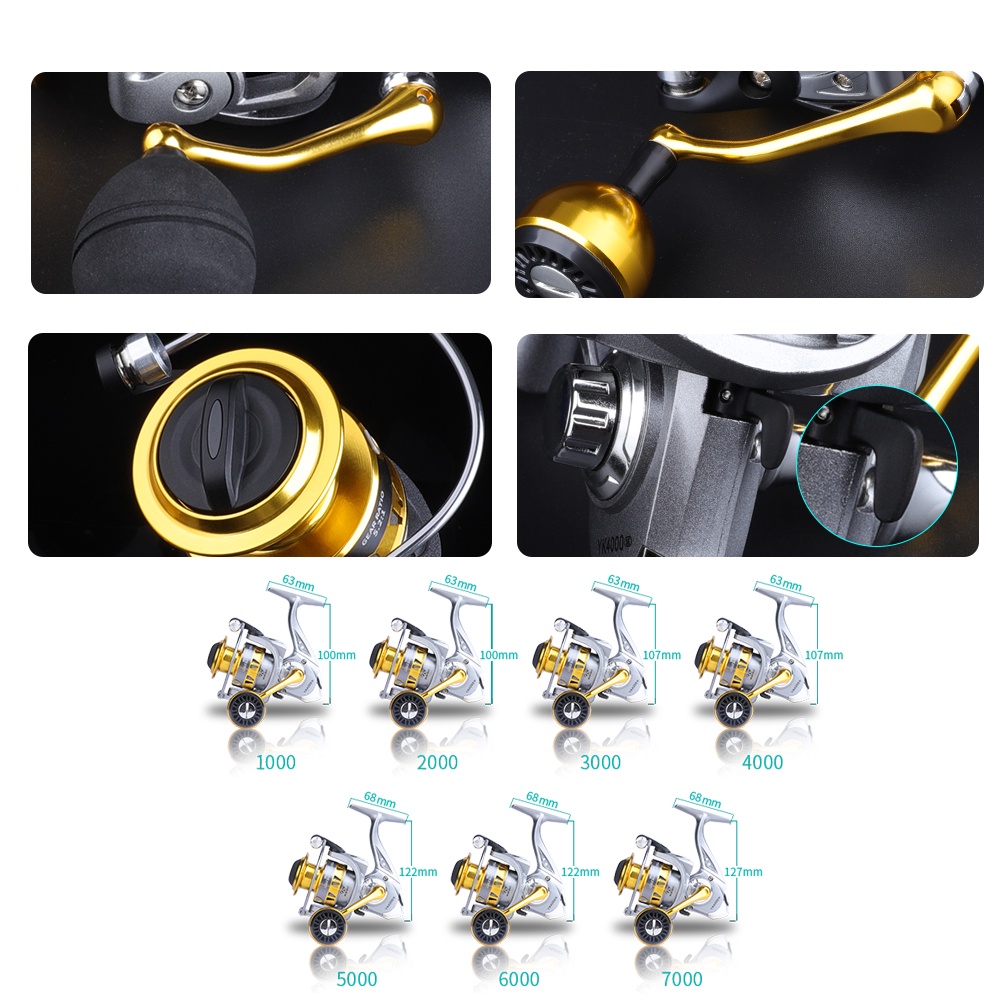 Mavllos Máy Câu Cá Kim Loại 800-7000 5-10kg Chuyên Nghiệp