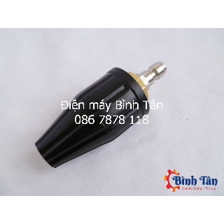 Béc xịt rửa cao áp xoáy Turbo 360 độ cho máy rửa xe áp lực cao (Ren nối nhanh 1/4)