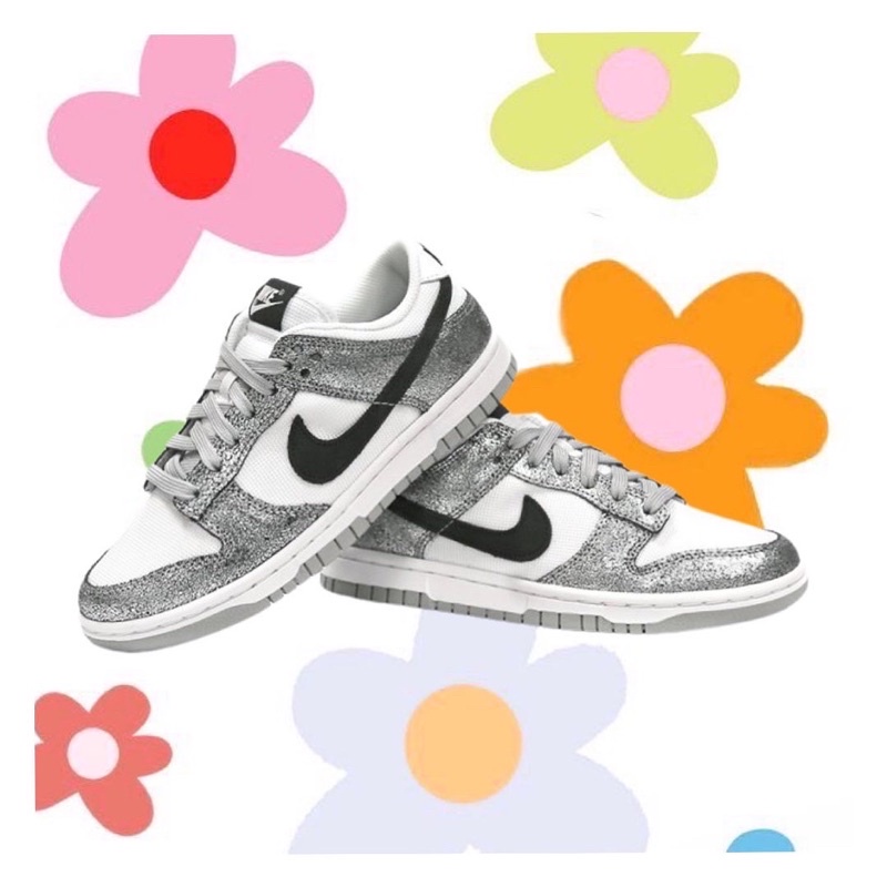 [Chính hãng authentic] Giày Nike dunk low cổ thấp màu bạc Silver Metallic