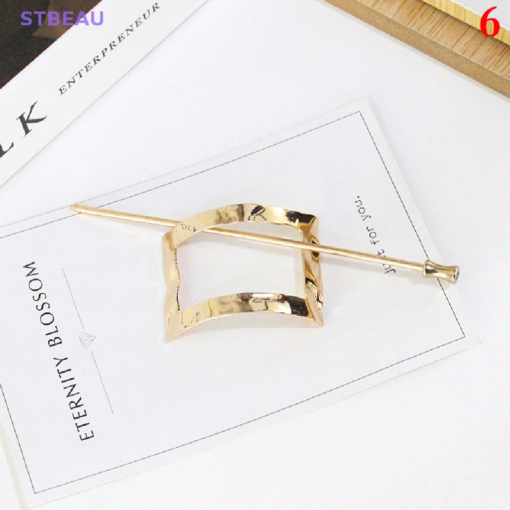 Kẹp Tóc Màu Vàng / Bạc Tạo Kiểu Tóc Đuôi Ngựa Thời Trang Cho Nữ