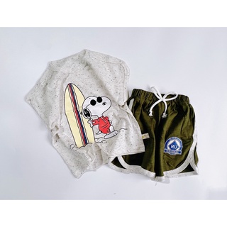 SALE💲Bộ quần áo sát nách thun cho bé, set đồ bộ bé trai cotton 2-7 tuổi