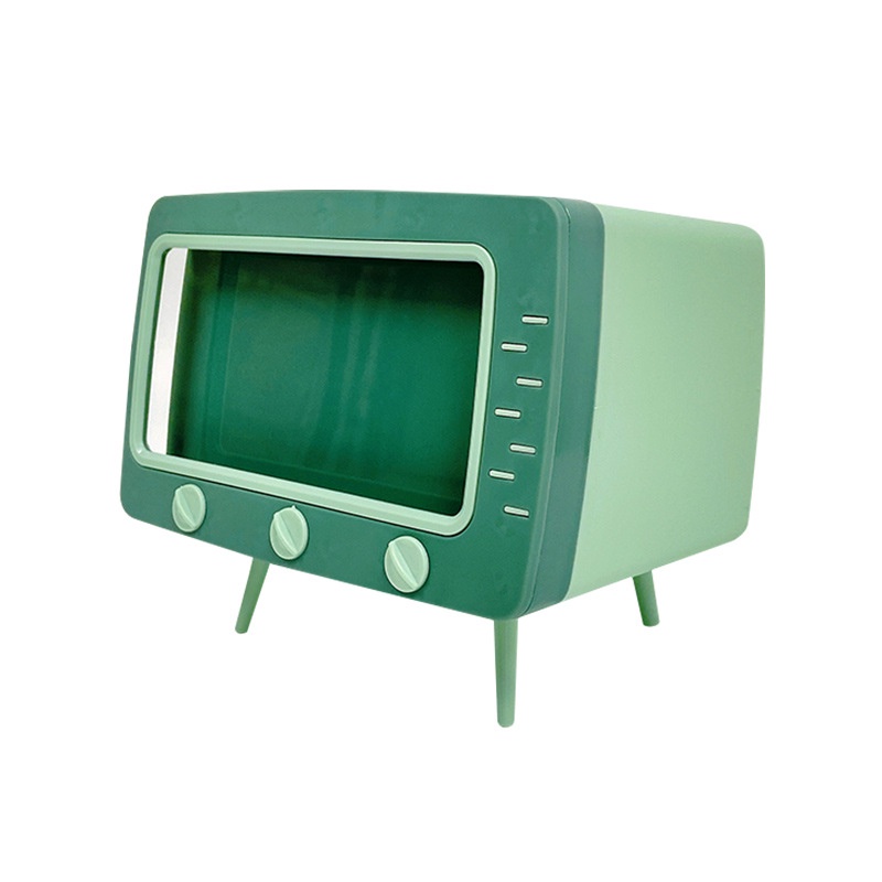 Giá Đỡ Điện Thoại / Máy Tính Bảng 2 Trong 1 Bằng Nhựa Hình TV Sáng Tạo