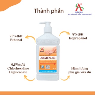 Nước rửa tay khô ASIRUB 500ml