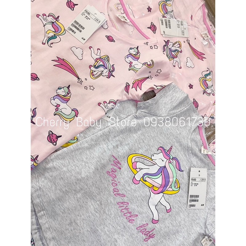 Bộ hình ngựa unicorn pony cho bé gái