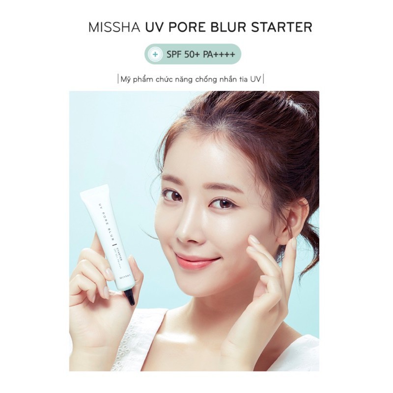 MBC Kem Lót Kiềm dầu, thu nhỏ lcl , Chống Nắng Missha UV Pore Blur Starter SPF50+/PA++++ | BigBuy360 - bigbuy360.vn