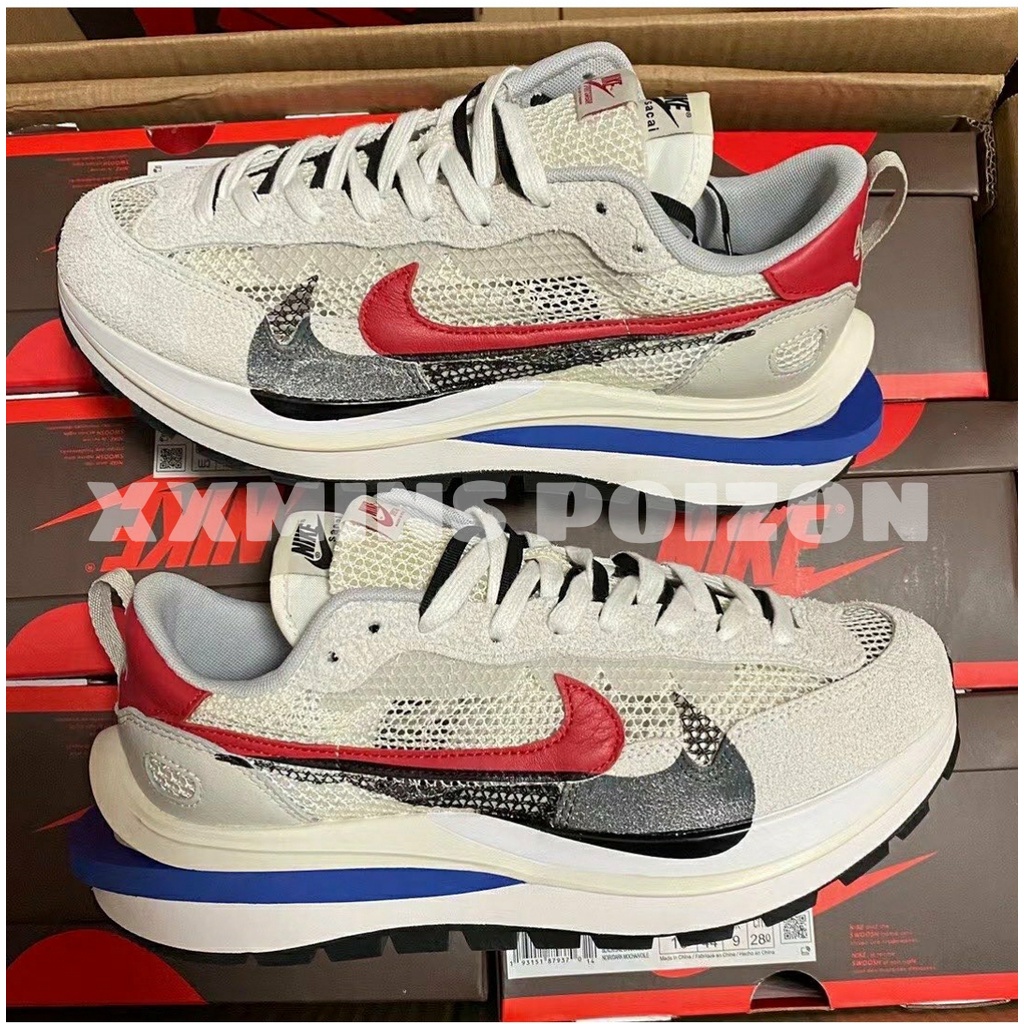 Giày Sacai VaporWaffle 'Black and White'